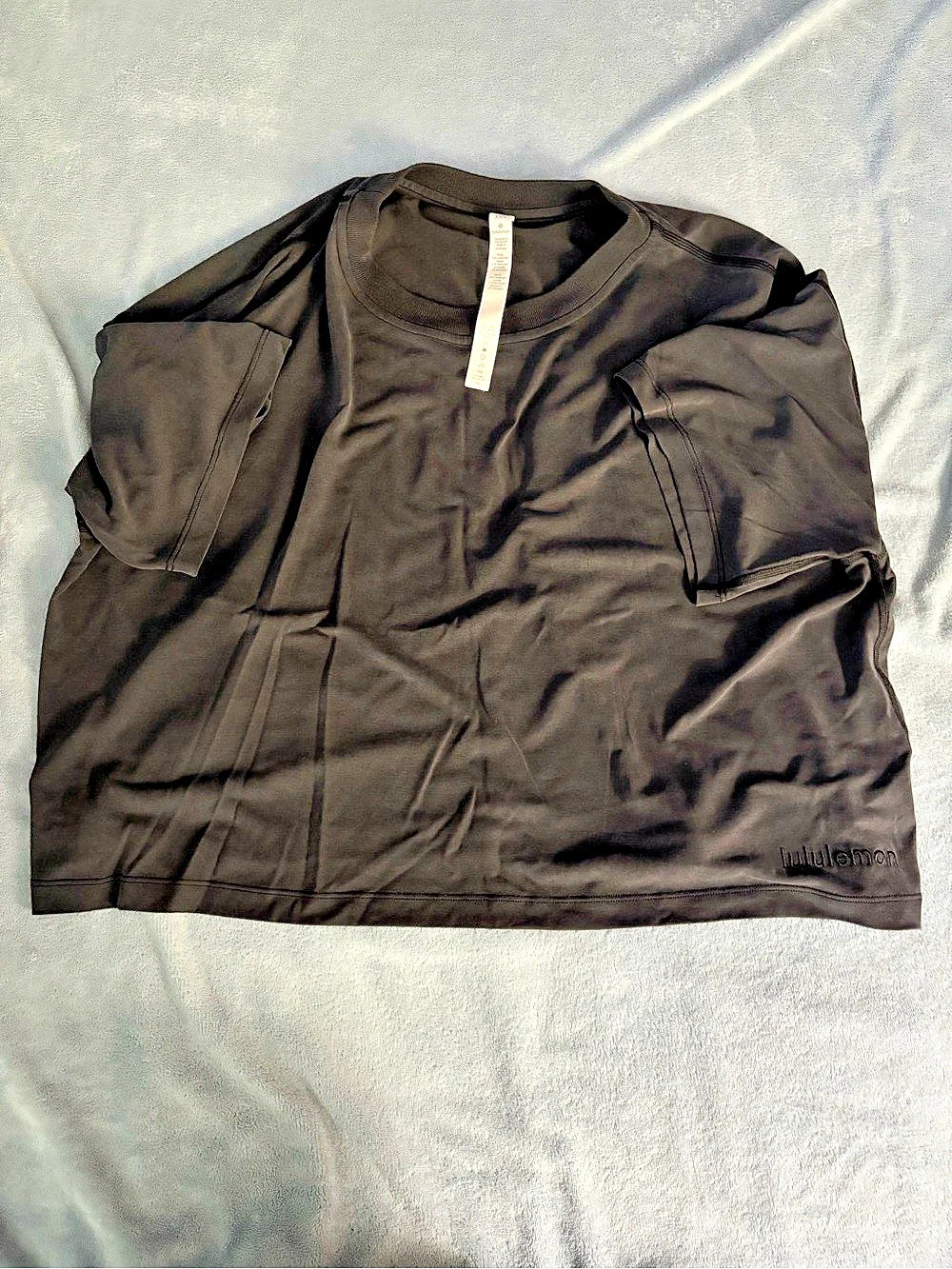 lululemon Short Sleeve Black Athletic Top Size XS/S